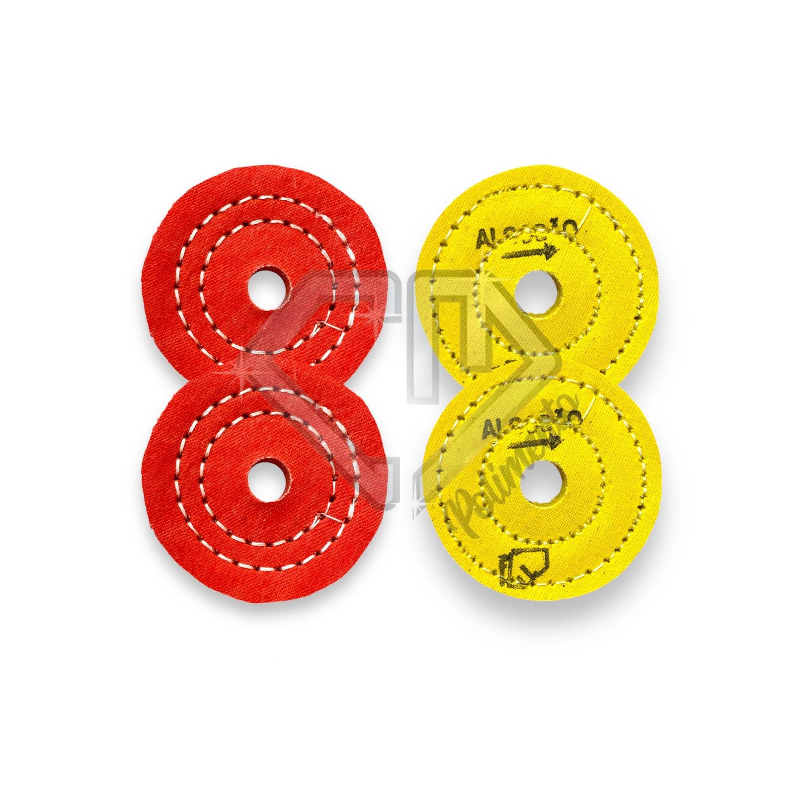 KIT 142 1 Kit 142 - 4 Rodas Boina Polimento Corte Inox Alumínio 7,5CM - Imagem 1