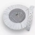 Disco/Boina Ondulado Natural 30CM- Brilho Espelhamento Alumínio Inox Maior Durabilidade