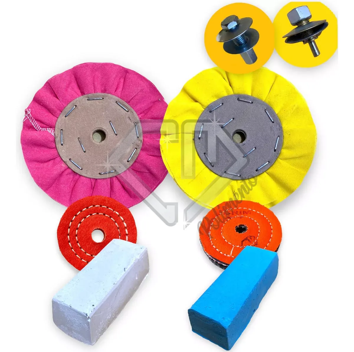 D_NQ_NP_2X_618965-MLB79844913915_102024-F.webp Kit 176 - 8 Peças Polimento E Brilho Alumínio Inox 15CM - Imagem 1