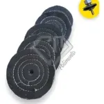 Kit 122 - 6 Peças Polimento Fino Inox Alumínio 10CM