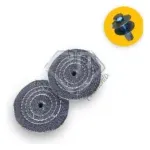 Kit 117 - 3 Peças Polimento Fino Aluminio Inox Politriz M14 10CM