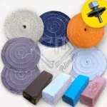 Kit 16 Furadeira - Polimento Aluminio Inox  -  Com Rodas 15cm - Polimento