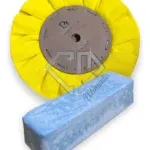 Kit 319 - Disco Amarelo Massa Azul Brilho Alumínio Inox 20CM