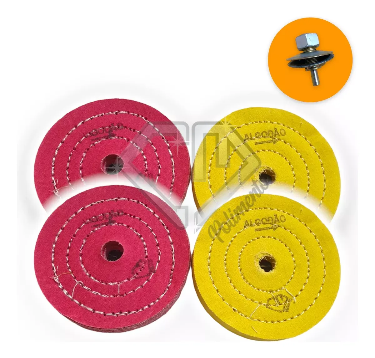 Polimento Corte Brilho Inox Alumínio 10CM Polimento Corte Brilho Inox Alumínio 10CM
