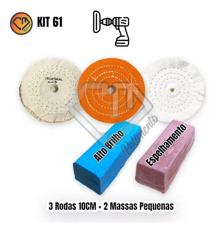 Kit 61 Brilho E Espelhamento Metais 10cm Massas Peq 230g - Imagem 2