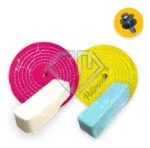 Kit 189 - 30CM Rodas Massas Politriz M14 Polimento Espelhamento Tanque Rodas Inox