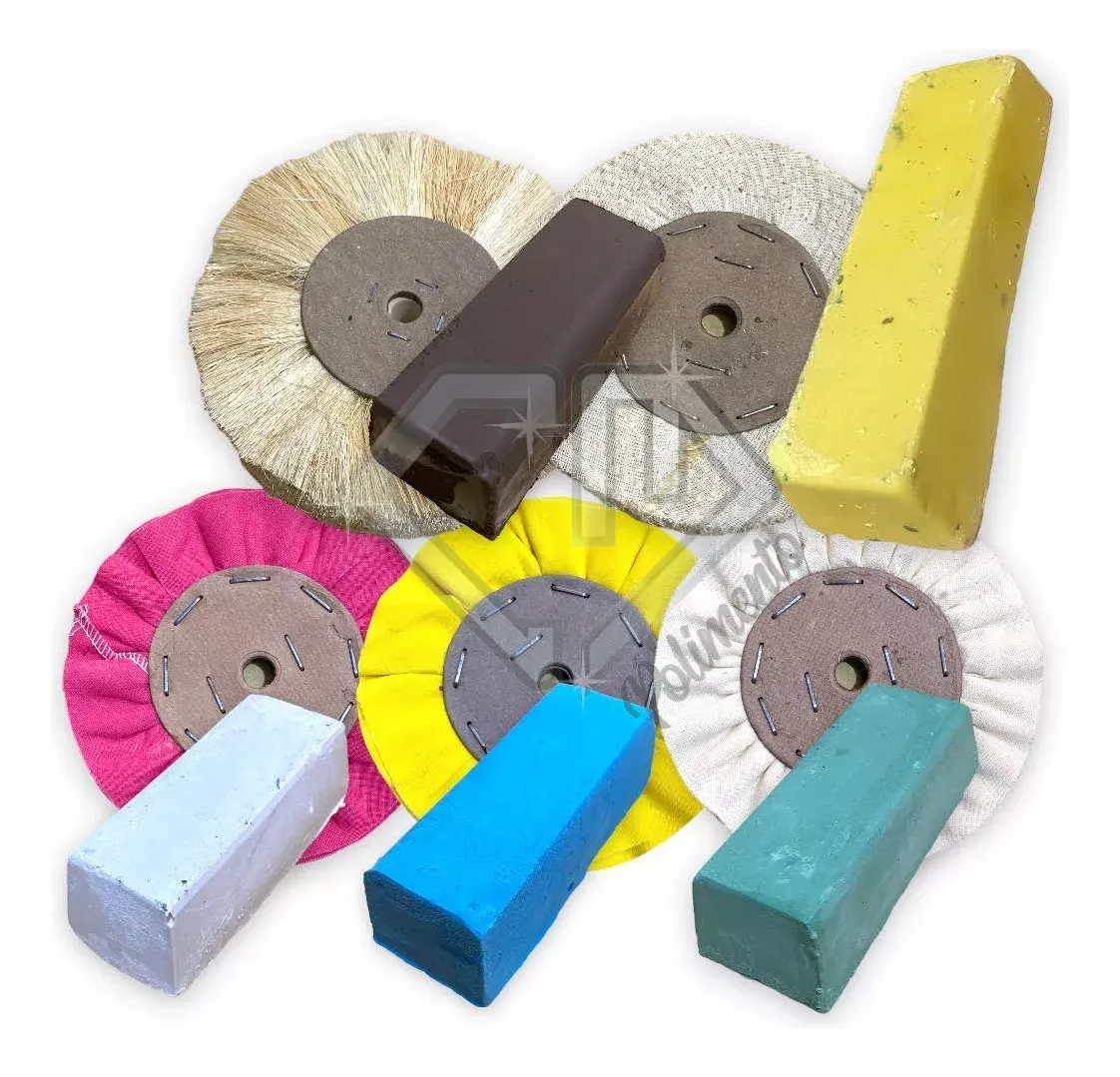 D_NQ_NP_2X_761316-MLB74923609971_032024-F.webp Kit 30 Discos 15cm Polimento Corte Brilho Inox Alumínio Roda - Imagem 1