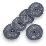 Kit 114 - 5 Rodas Jeans Polimento Fino Inox Alumínio 10CM