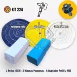 Kit 224 - Espelhamento Brilho Tira Riscos Aluminio Inox Latão 15CM - Imagem 2