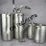 Kit 319 - Disco Amarelo Massa Azul Brilho Alumínio Inox 20CM - Imagem 2