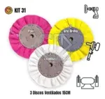 Kit 31 - Discos Ventilados 15cm - 3 Itens Aluminio Tanque - Imagem 2