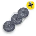 Kit 118 - 4 Peças Polimento Fino Aluminio Inox Adaptador Furadeira 10CM