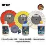 Kit 227 - 20CM Discos E Massas Liquida Polir Baús Rodas Tanque - Imagem 2