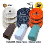 Kit 162 - 13 Peças Polimento Brilho Inox Alumínio 7,5CM - Imagem 2