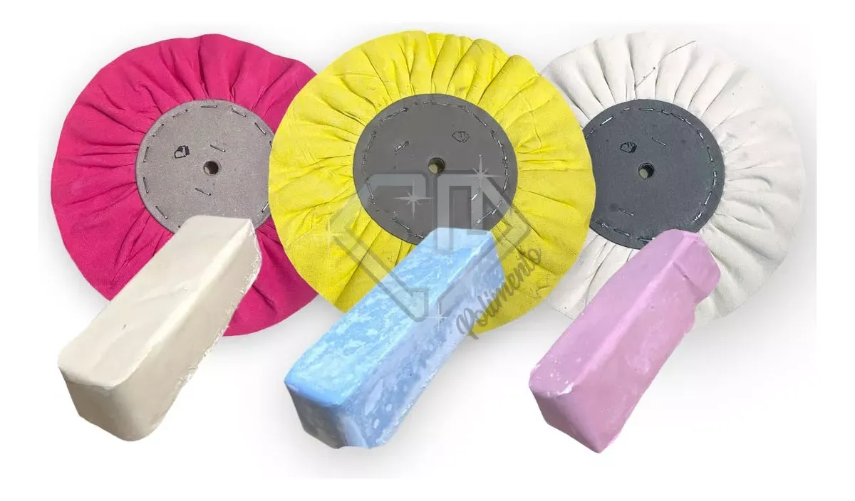 D_NQ_NP_2X_855808-MLB74672309452_022024-F.webp Kit 295 - Corte Polir Brilho Inox Alumínio Roda Tanque 30CM - Imagem 1