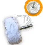 Roda Flanela 60mm C Haste - Limpeza Espelhamento Resina Pu