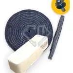 Kit 277 - Polimento Corte Brilho Rodas Baus Motos Politriz M14 25CM