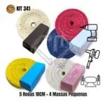 Kit 341 - Polimento Espelha Caminhão Tanque Inox Alumínio 10CM - Imagem 2