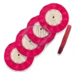 Kit 348 - 4 Discos Transisal Rosa Corte Cutelaria Inox 20CM