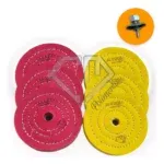 Kit 106 - 7 Peças Polimento Corte Brilho Inox Alumínio 10CM