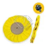 Kit 53 - Ventilado Amarelo Resinado 20cm+ Adaptador Politriz