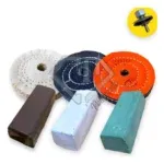 Kit 156 - 7 Peças Polimento Brilho Inox Alumínio 7,5CM