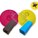 Kit 272 - Polir Tirar Riscos Alto Brilho Inox Aço Baús Tanque 15CM