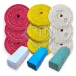 Kit 150 - 12 Peças Polimento Corte Brilho Inox Alumínio 10CM