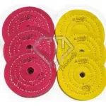 Kit 108 - 6 Rodas Polimento Corte Brilho Inox Alumínio 10CM