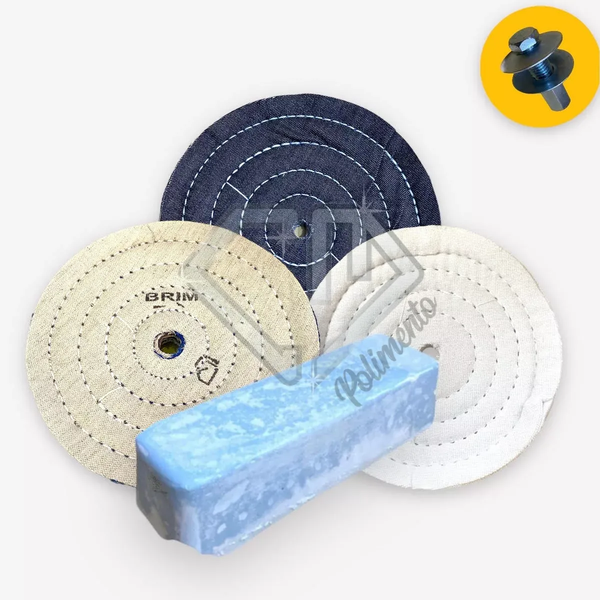 D_NQ_NP_2X_972952-MLB75054786669_032024-F.webp Kit 50 - Rodas 25cm Polimento Brilho Aluminio Tanque - Imagem 1