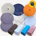 Kit 16 Politriz M14 - Polimento Aluminio Inox  -  Com Rodas 15cm - Polimento