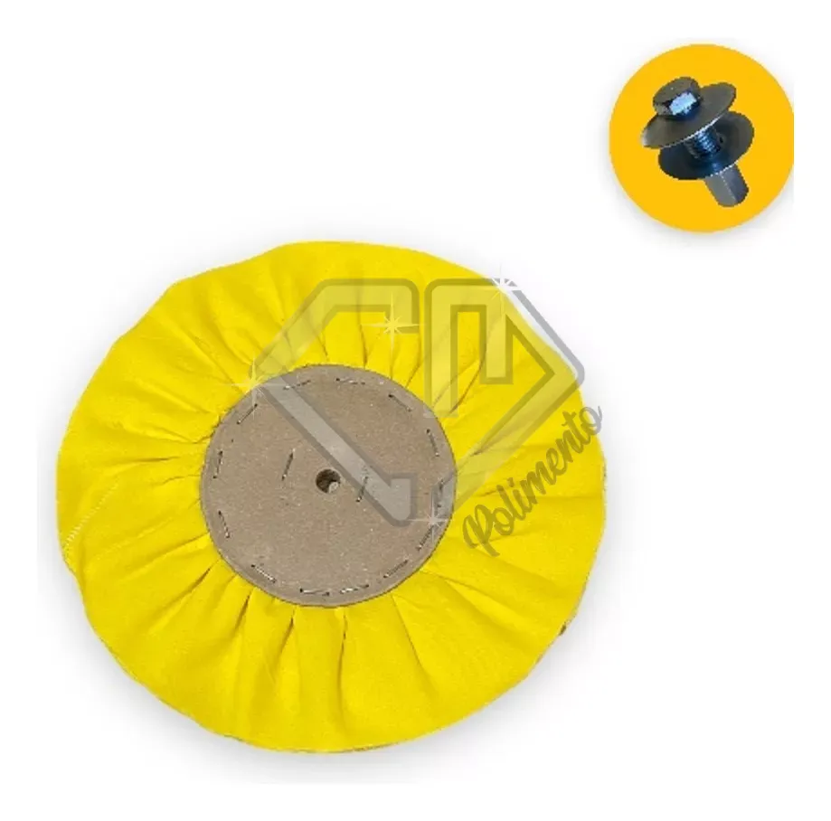 D_NQ_NP_2X_989043-MLB75050814407_032024-F.webp Kit 48 - Ventilado Amarelo 250mm E Pino Politriz M14 - Imagem 1