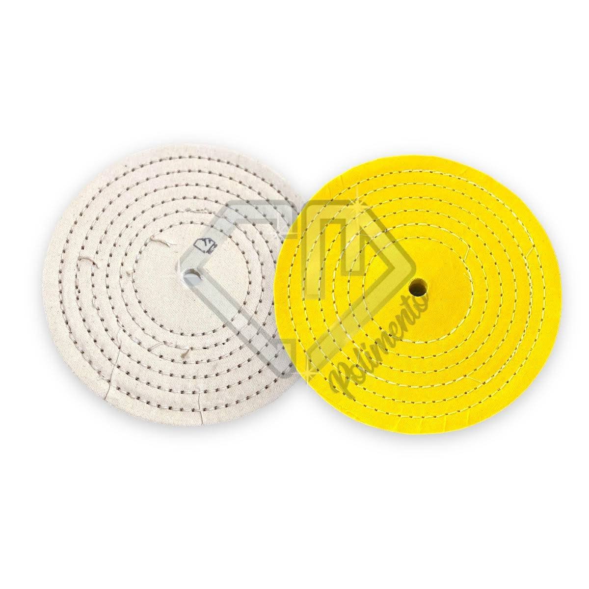 KIT 243 (2) Kit 243 - 2 Rodas Polimento Brilho Espelhamento Inox Alum Latão 20CM - Imagem 1