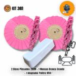 Kit 300 - 25CM Corte Polimento Inox Aluminio Tanques Rodas Aço - Imagem 2