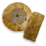 Escova Roda Sisal 5X2 - Riscos Polimento  Alumínio Inox Metais Aço