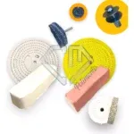 Kit 303 - Polimento Brilho Espelha Inox Aluminio Tanque Roda 20CM