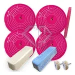 Kit 297 - Corte Polimento Brilho Tanque Aluminio Inox 25CM