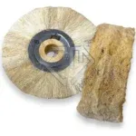 Escova Roda Sisal 16x3 Miolo Madeira - Riscos Polimento  Alumínio Inox Metais Aço