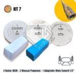 Kit 7 Polimento Brilho Prótese Dentaria Inox Alumínio Relógio Ouro Prata Fornitura - Imagem 2