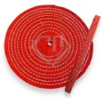 Roda de Algodão Vermelho Dura 500mm - Polimento em Metais Alumínio Inox