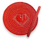 Roda de Algodão Vermelho Dura 125mm - Polimento em Metais Alumínio Inox