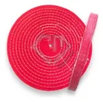 Roda de Algodão Rosa Dura 300mm - Polimento em Metais Alumínio Inox