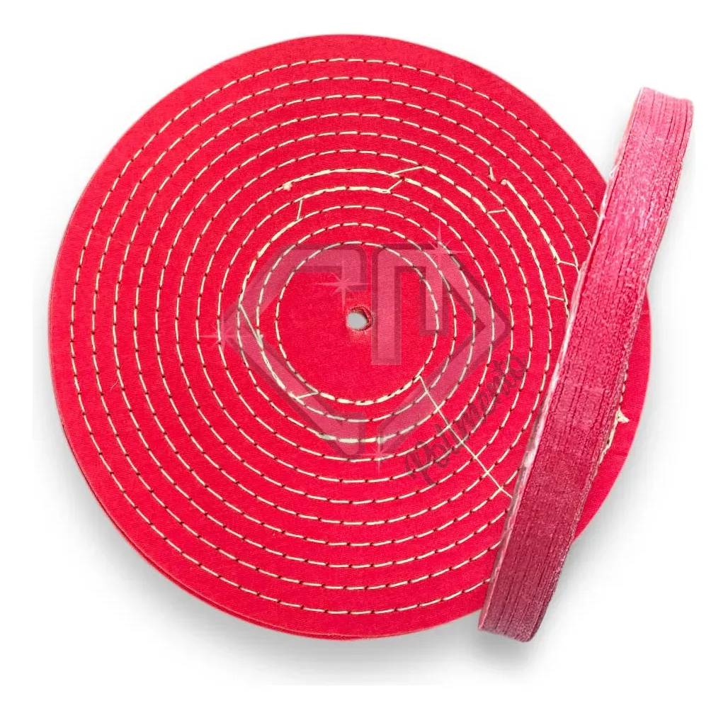 D_NQ_NP_2X_626934-MLB82168024649_012025-F.webp Roda de Algodão Rosa Dura 300mm - Polimento em Metais Alumínio Inox - Imagem 1