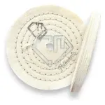 Roda Algodão Resinado Branco 150mm - Aluminio Inox Cervejeira