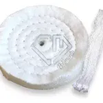 Roda Costurada de Flanela 100mm - Lustro em Metais, Midias, Acrílico, Madeira e Resina