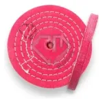 Roda de Algodão Rosa Dura 150mm - Polimento em Metais Alumínio Inox