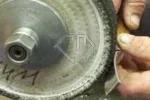 Roda/Polia Transisal Algodão 180MM - Tira Riscos Inox Abrasivo - Imagem 2