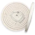 Roda Algodão Resinado Branco 250mm - Aluminio Inox Cervejeira