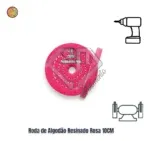 Roda de Algodão Rosa Dura 100mm - Polimento em Metais Alumínio Inox - Imagem 2
