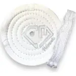 Roda Costurada de Flanela 150mm - Lustro em Metais, Midias, Acrílico, Madeira e Resina